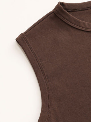 High Stretch Cotton-blend Tank Tee