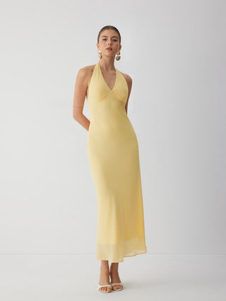 Chiffon Sweetheart Floral Backless Tie Back Mermaid Maxi Dress