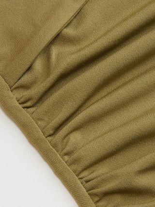 Asymmetrical Neck Ruched Cami Top