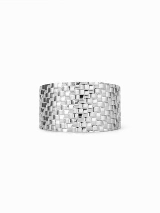 TEXTURED WIDE BANGLE BRACELET
