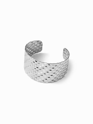 TEXTURED WIDE BANGLE BRACELET