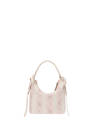 BOWKNOT & FLORAL HANDBAG