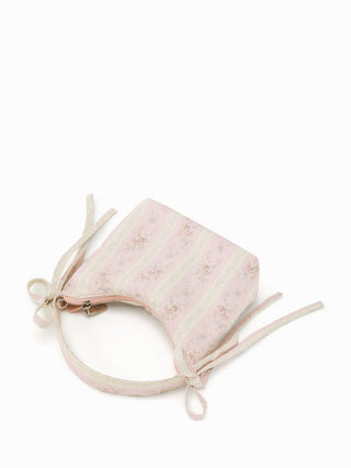 BOWKNOT & FLORAL HANDBAG