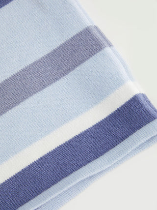 Knit Halter Neck Striped Tank Top & Low Rise Mini Skirt Set