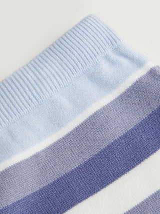 Knit Halter Neck Striped Tank Top & Low Rise Mini Skirt Set