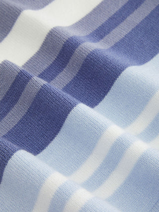 Knit Halter Neck Striped Tank Top & Low Rise Mini Skirt Set