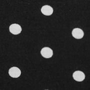 Polka Dot Boat Neck Batwing Sleeve Ruched Asymmetrical Tee