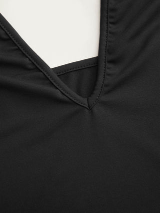 High Stretch Halter Neckline Backless Slim Tank Top