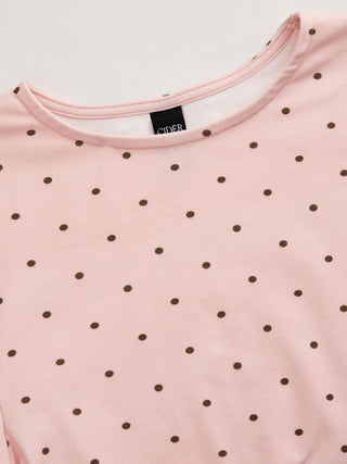 Mid Sleeve Ruched Tee