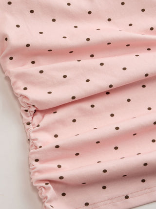 Mid Sleeve Ruched Tee