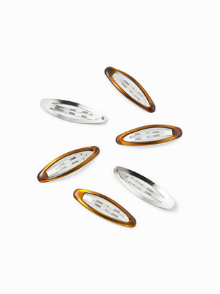 6PCS LEOPARD PRINT HAIR CLIP SET