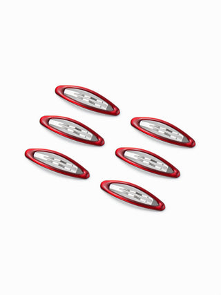 6PCS LEOPARD PRINT HAIR CLIP SET