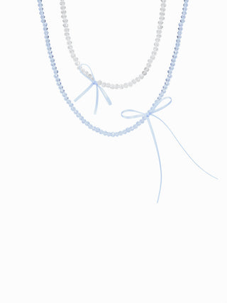 BOWKNOT BEADED LAYERED NECKLACE