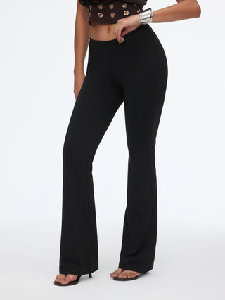 Low Rise Slim Flared Trousers