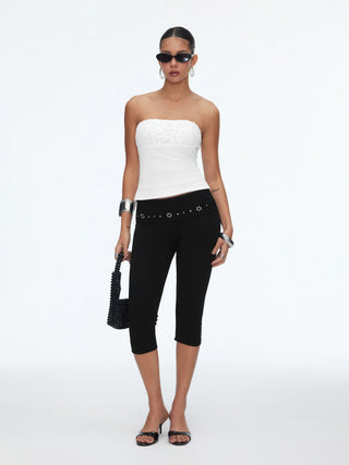 Sequin Bandeau Crop Top