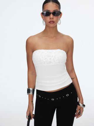 Sequin Bandeau Crop Top