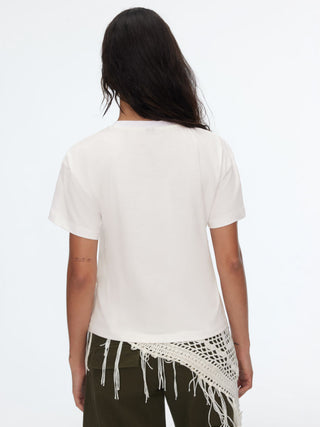 Cotton Floral Graphic Oversized Tee