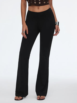 Low Rise Slim Flared Trousers