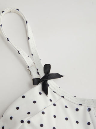 Sweetheart Polka Dot Underwire Cheeky Bikini Set