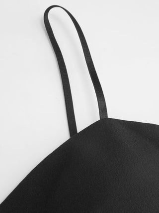 Textured Sweetheart Neck Backless Cami High Rise Wide Leg Jumpsuit