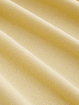 Cotton-blend V-neck Twist Knotted A-line Maxi Dress
