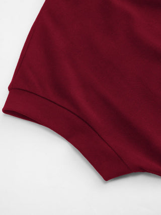 Cotton-blend Round Neckline Ruched Mini Dress