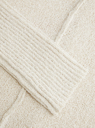 Knit Textured Batwing Sleeve Center Seam Crop Top