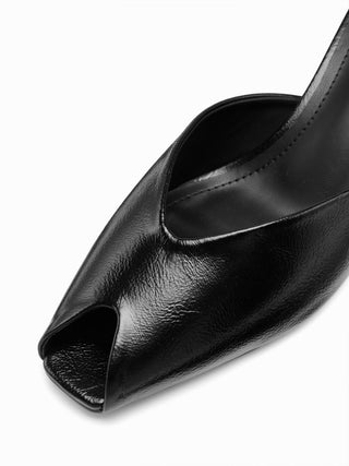 OPEN-TOE MULE HEELS