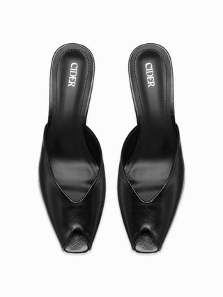 OPEN-TOE MULE HEELS