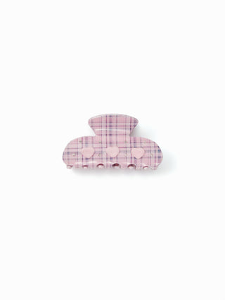 HEART GINGHAM HAIR CLAW