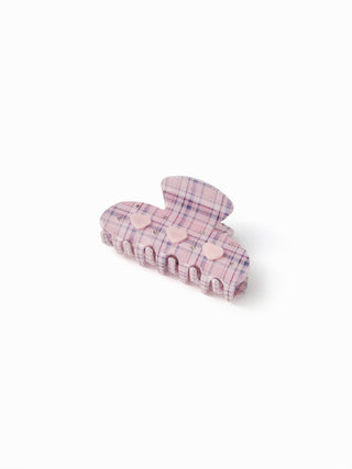 HEART GINGHAM HAIR CLAW