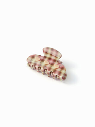 HEART GINGHAM HAIR CLAW
