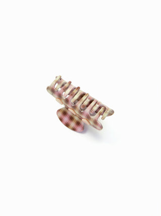 HEART GINGHAM HAIR CLAW