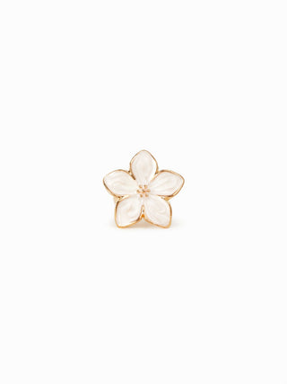 FLOWER FAUX PEARL RING & EARRINGS SET