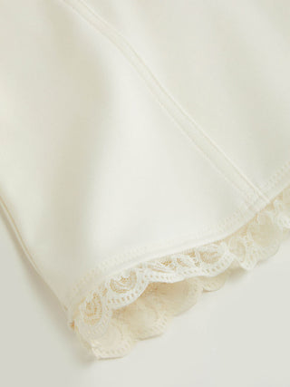 Sweetheart Neck Lace Trim Slim Corset Cami Top