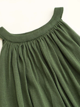 Knit High Stretch Ruched Draped Vest