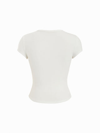 Heart & Chain Graphic Slim Short Sleeve Tee