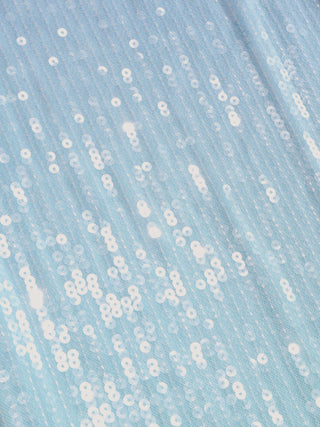 Ombre Sequin Halter Neck Mermaid Maxi Dress