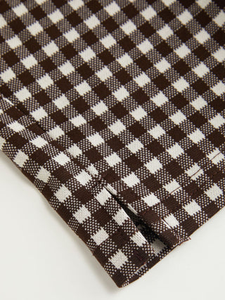 Low Rise Gingham Split Hem Leggings Capris