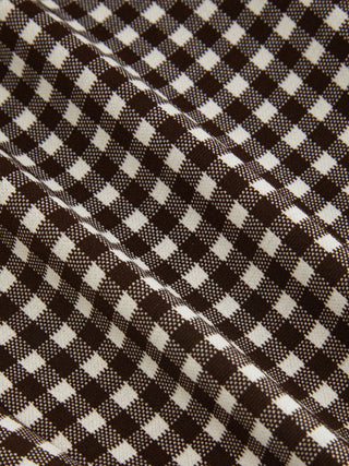 Low Rise Gingham Split Hem Leggings Capris