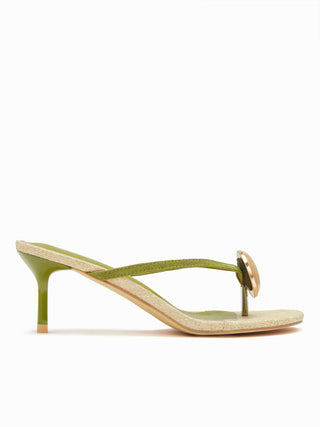 GEMSTONE DECOR FLIP-FLOP SANDALS