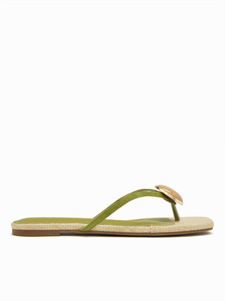 GEMSTONE DECOR FLIP-FLOP SLIPPERS
