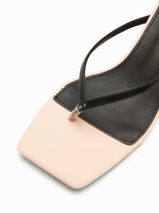 FLIP-FLOP KITTEN HEEL SANDALS