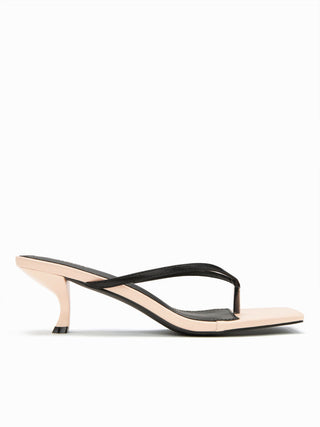 FLIP-FLOP KITTEN HEEL SANDALS