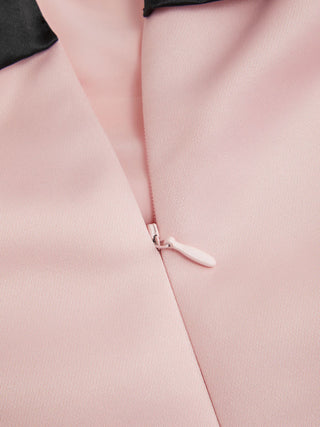 Woven Sculptural Bowknot Flared Bandeau Midi Dress For Date Wedding