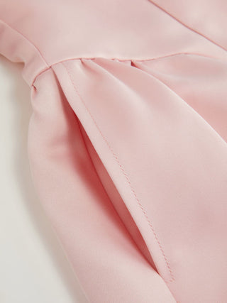 Woven Sculptural Bowknot Flared Bandeau Midi Dress For Date Wedding