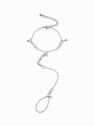 RHINESTONE HAND CHAIN BRACELET