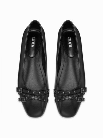 DOUBLE BUCKLE  FLATS