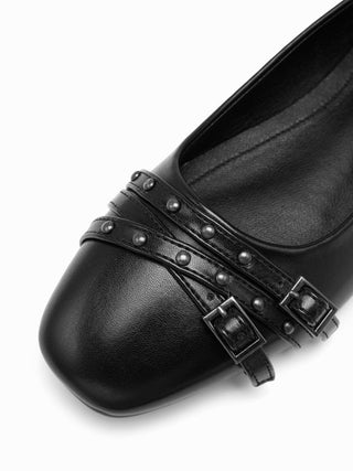 DOUBLE BUCKLE  FLATS