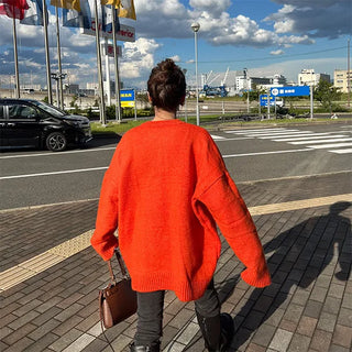 Button-up loose knit